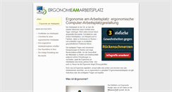 Desktop Screenshot of ergonomieamarbeitsplatz.net