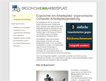Tablet Screenshot of ergonomieamarbeitsplatz.net